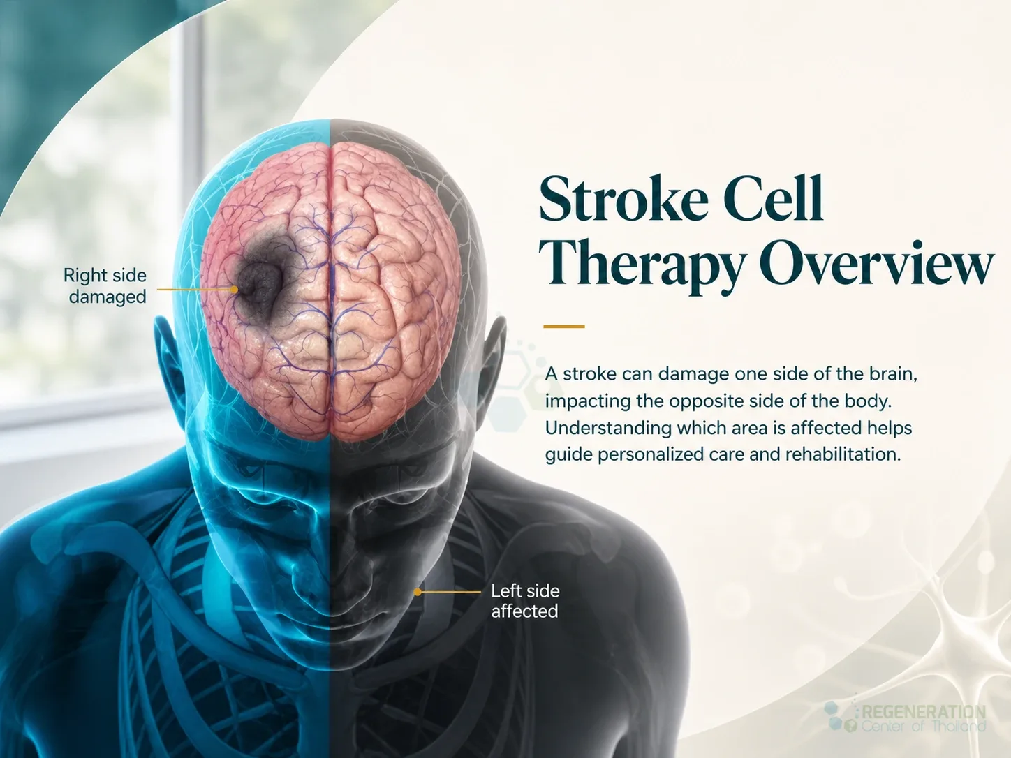 right-left-side-after-stroke for Neurogenic Stem Cell Treatment For Stroke Recovery.