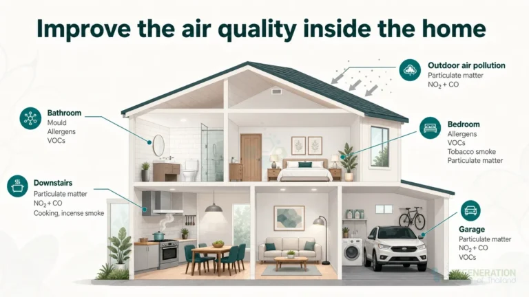 Indoor air pollution sources in the home, unverified draft for editorial review