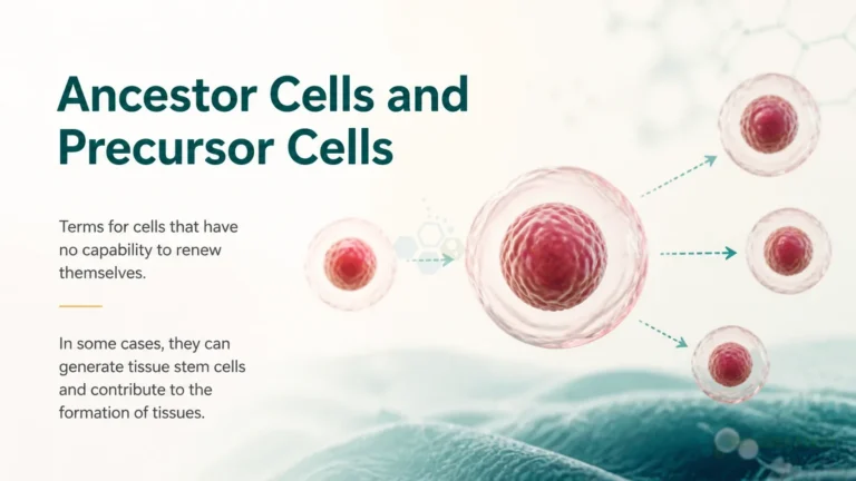 heart cells for Ancestor Cells and Precursor Cells.