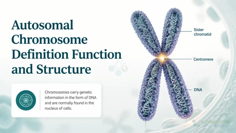 Microscopy illustration of a chromosome pair labeled Chromosomes for Autosomal Chromosome Definition Function and Structure.