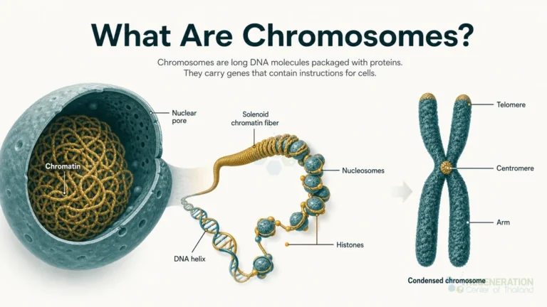 Diagram showing chromatin, nucleosomes and condensed chromosome structure for Autosomal Chromosome Definition Function and Structure.