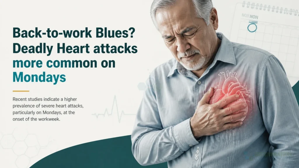 STEMI-Heart-attacks-more-common-on-Mondays for Back-to-work Blues? Deadly Heart attacks more common on Mondays.