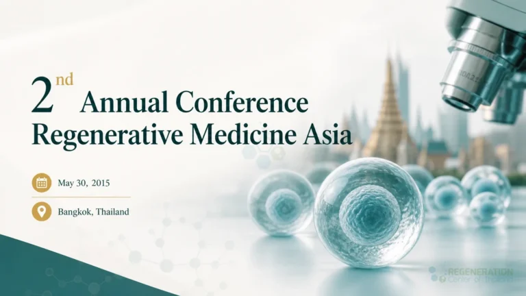 Regenerative Medicine Asia conference concept, unverified draft for editorial review