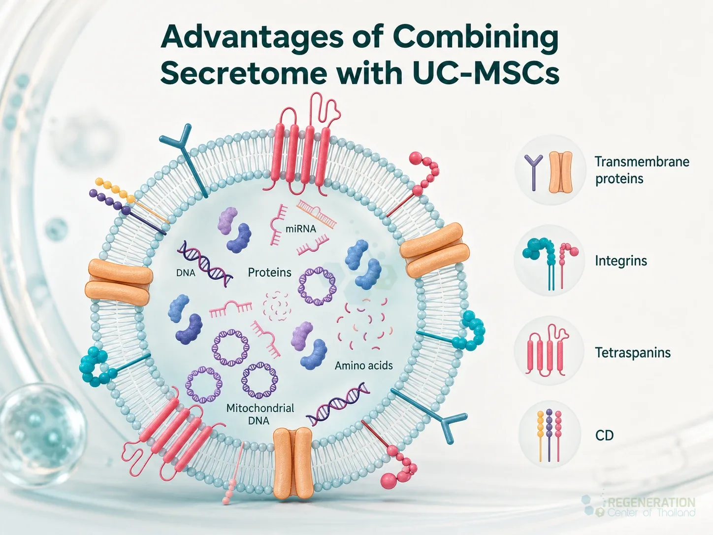 Secretome and exosome components, unverified draft for editorial review