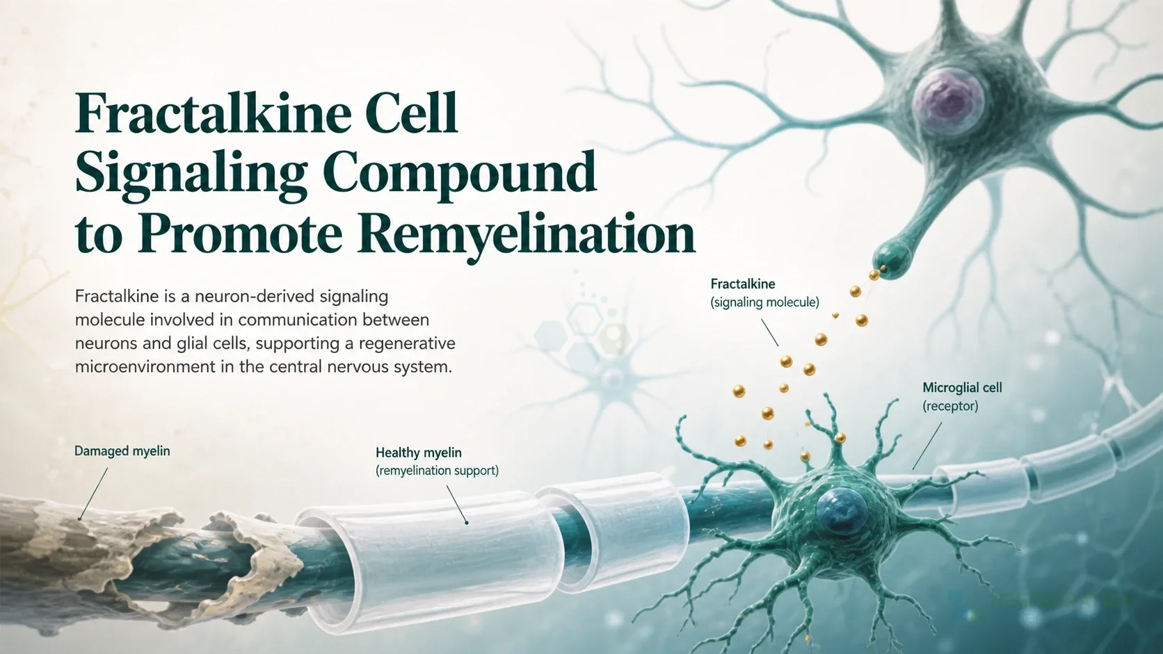 Neuroinflammation-fractalkine-cell-signaling for Fractalkine Cell Signaling Compound to Promote Remyelination.
