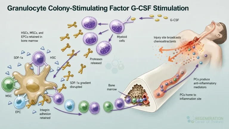 G-CSF mobilization pathway, unverified draft for editorial review