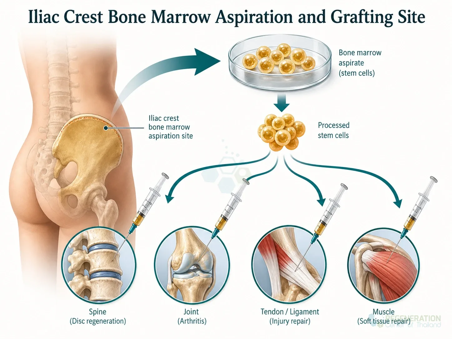 Autologous iliac crest cell collection, unverified draft for editorial review