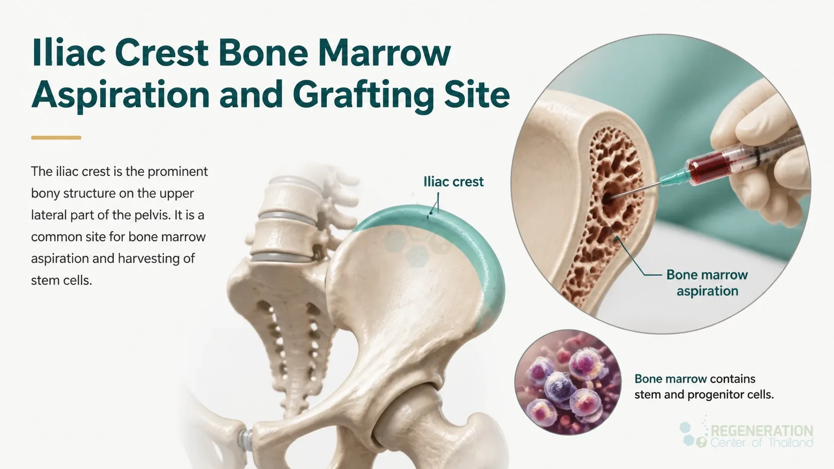 Four MRI views showing lumbar spine and intervertebral disc degeneration for Iliac Crest Bone Marrow Aspiration and Grafting Site.