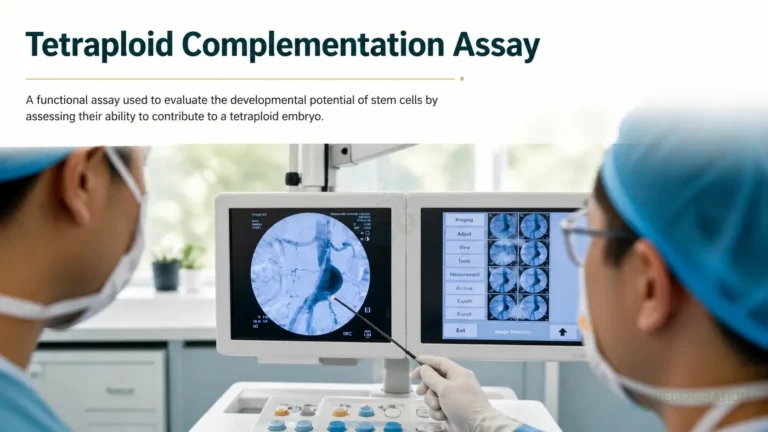 Tetraploid complementation assay laboratory context, unverified draft for editorial review