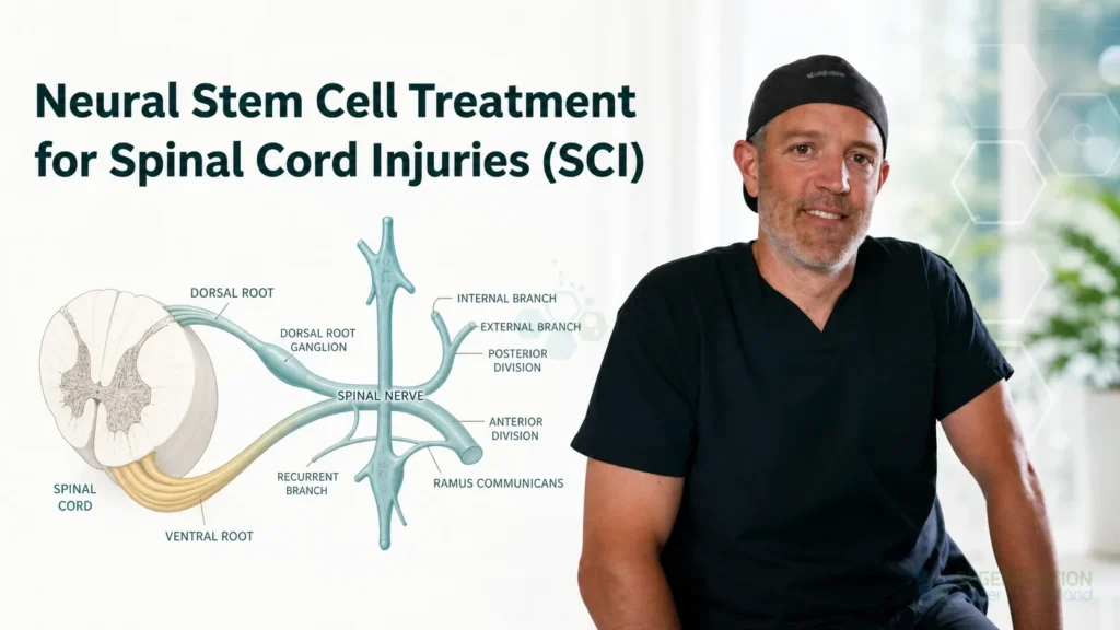 Editorial image for Neural Stem Cell Treatment for Spinal Cord Injuries (SCI), including the section headline.