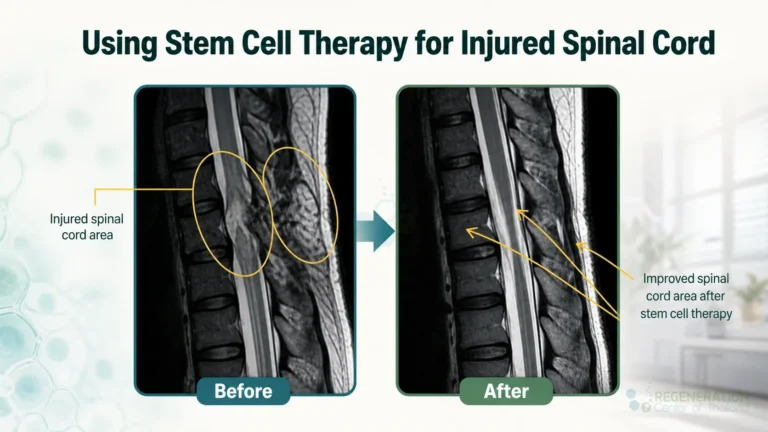 Editorial image for Using Stem Cell Therapy for Injured Spinal Cord, including the section headline.