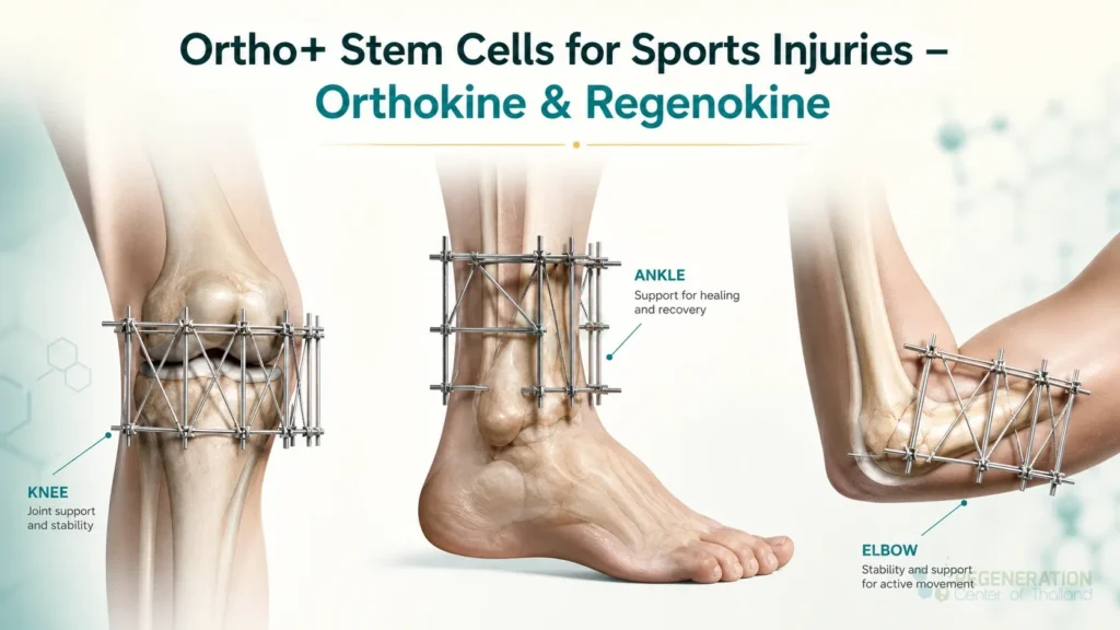 Editorial image for Ortho+ Stem Cells for Sports Injuries – Orthokine & Regenokine, including the section headline.