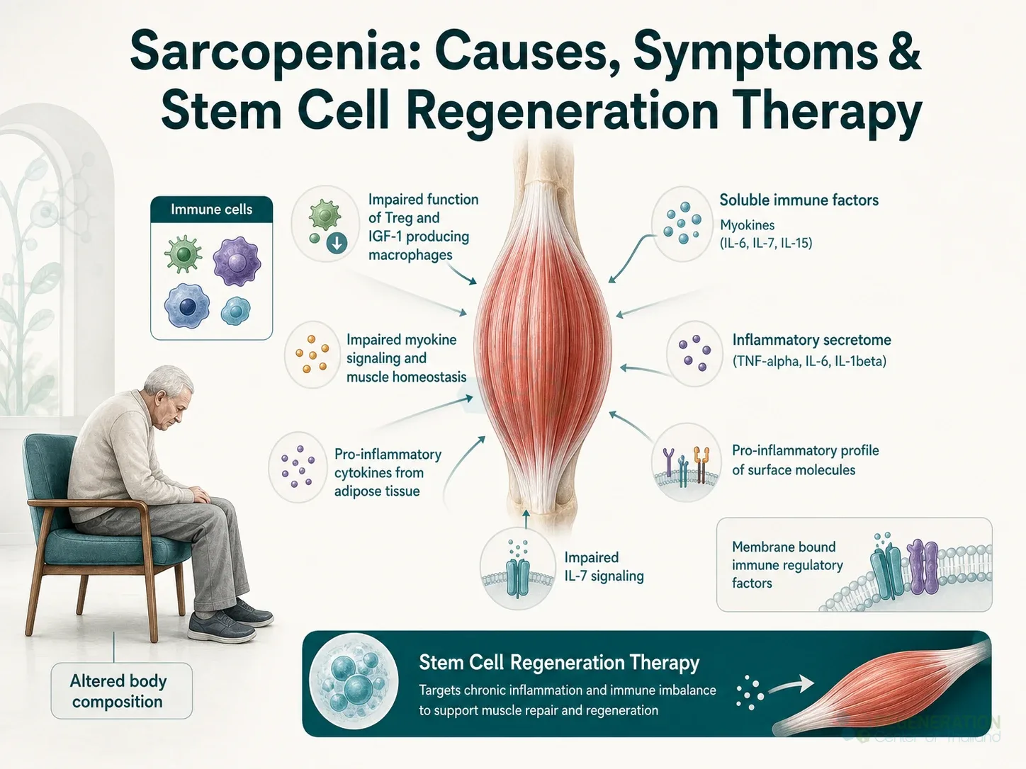 Sarcopenia muscle and immune signaling, unverified draft for medical and editorial review