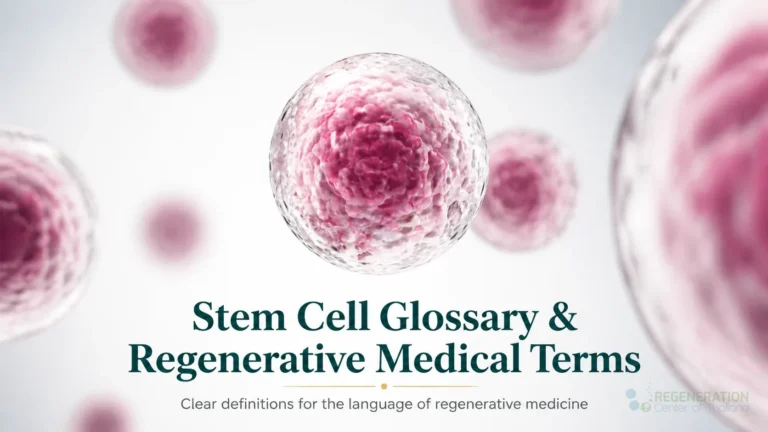 Stem Cell Glossary & Regeneative Medical Terms for Stem Cell Glossary & Regenerative Medical Terms.