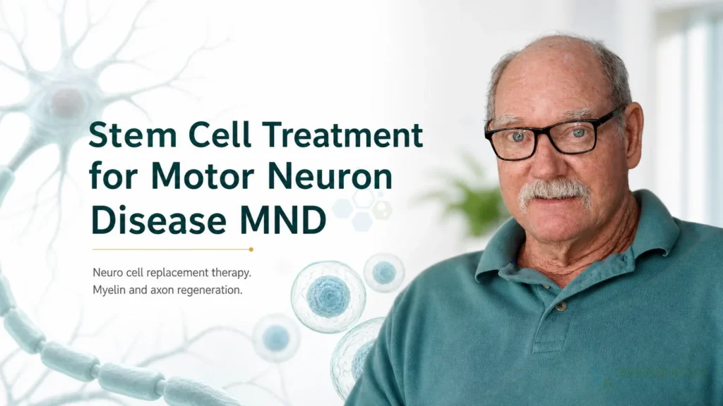 Editorial image for Stem Cell Treatment for Motor Neuron Disease MND, including the section headline.