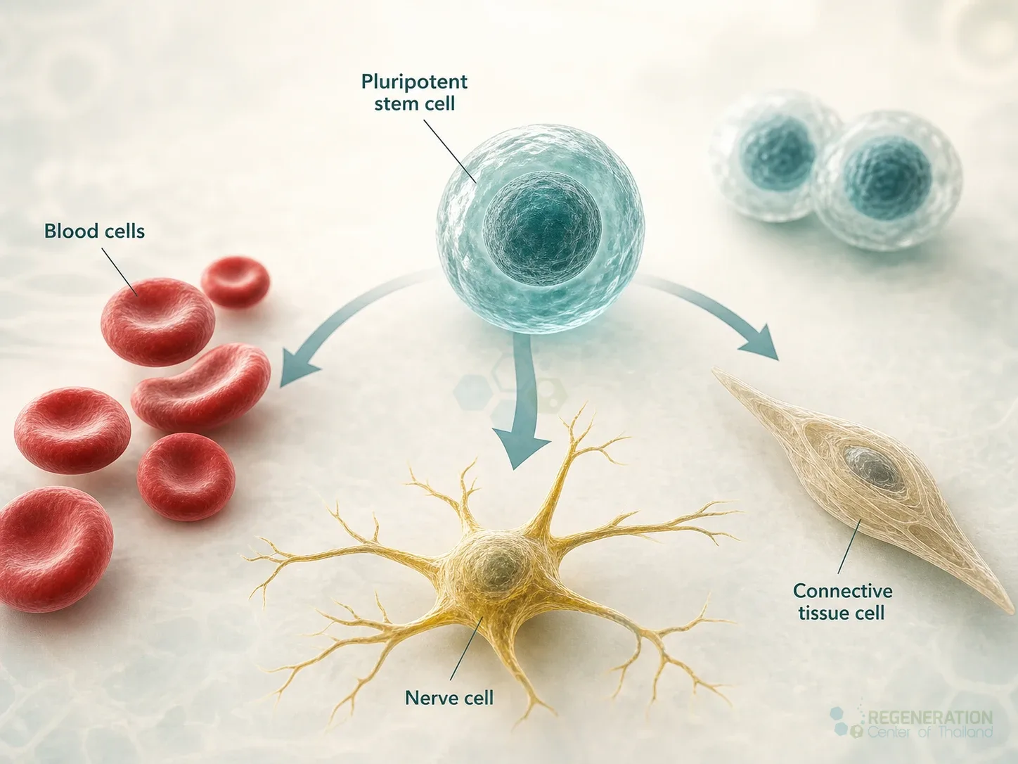Editorial concept about stem cell discovery and differentiation