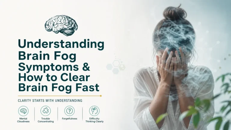 Editorial illustration for Understanding Brain Fog Symptoms & How to Clear Brain Fog Fast, including the authored section headline.